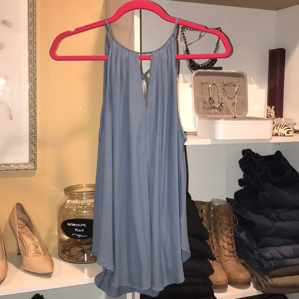 Baby blue blouse